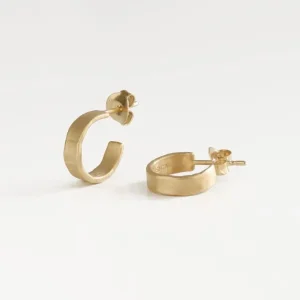 Ohrstecker Bretagña S Hoop, in silber und gold