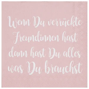 Räder Cocktailserviette Verrückte Freundinnen Rosa