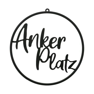 Dekohänger Ankerplatz schwarz