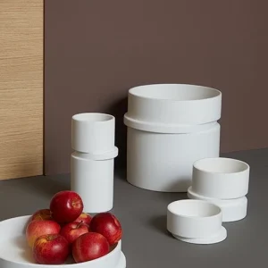 Übertopf Balance H15cm weiß
