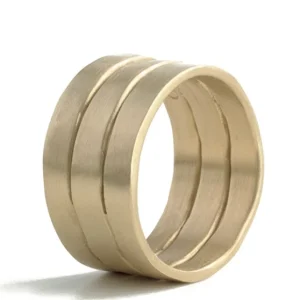 Ring Bretagne Triple, in silber und gold