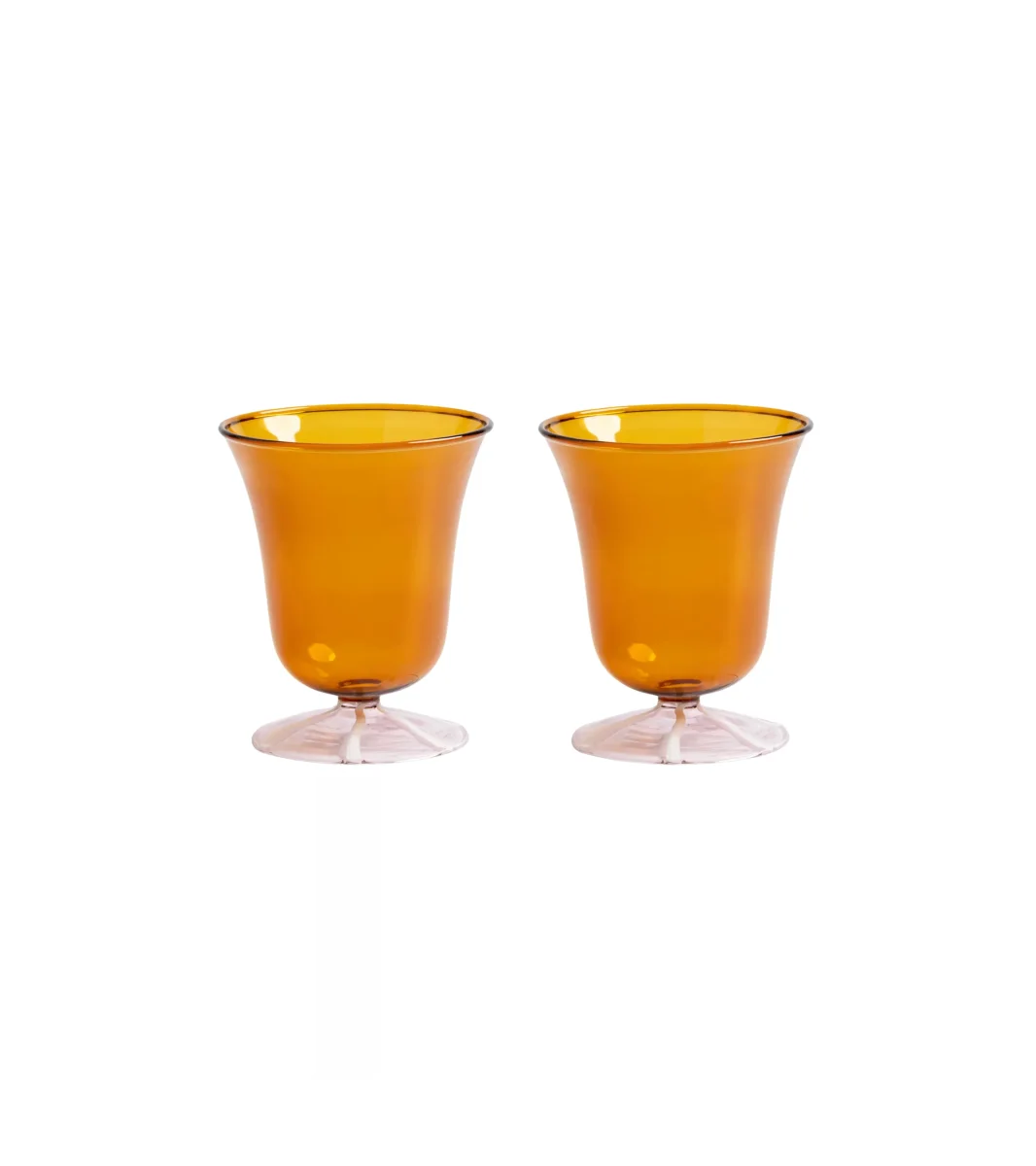 Borosilikat Glas Amber-Rosa, 2er-Set – Bild 2