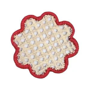 Coro Cora Glas Untersetzer rot, 8er Set