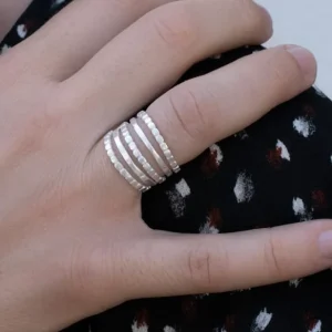 Ring Camu Five, in silber und gold
