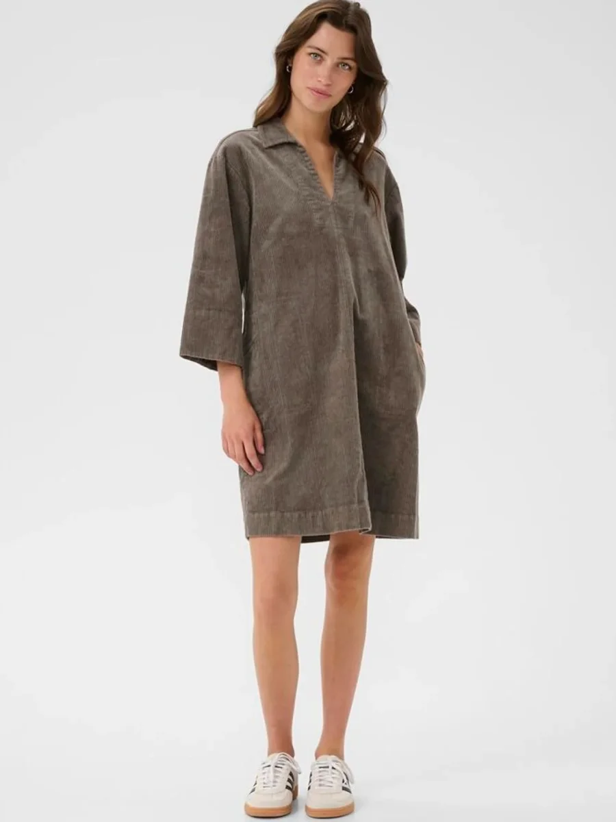 Cordkleid Sharri PW falcon brown – Bild 2