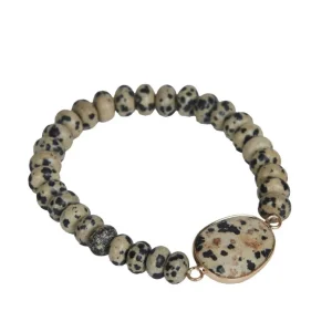 Armband  Carina beige/schwarz