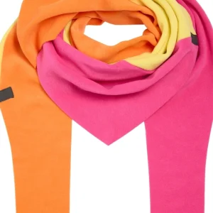Fleece Schal TRIANGLE PATCH NW 4100 pink/orange/yellow