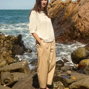 Boyfriend Hose SC-Rovena 8-C sand