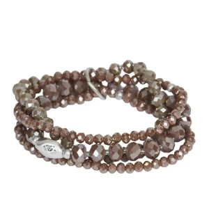 Armband Scarlet rose/silver