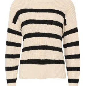 Pullover Reta PW whitecap gray/black stripes