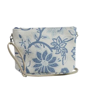 Crossbody Tasche Catherine ecru/blau