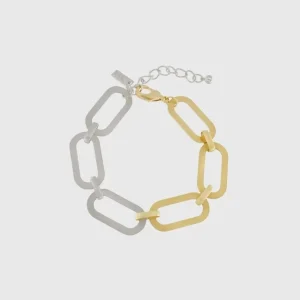 Armband Audrey oval Link zweifarbig