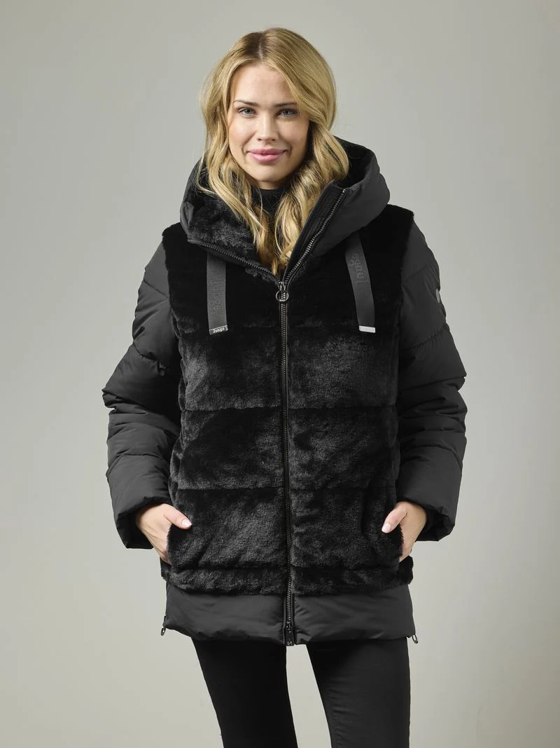 Outdoorjacke Priscilla schwarz – Bild 3
