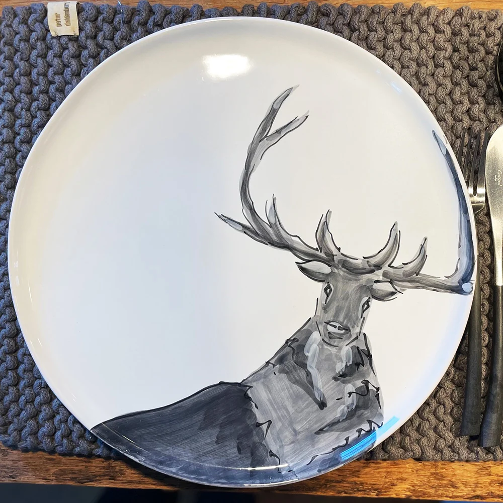 Platte "Cervo", "Hirsch", Virginia Casa, Italien – Bild 2