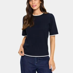 Pullover Mila SZ Contrast Stripe night sky