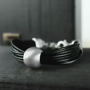 Armband Nostalgie Ball Lederarmband, in 2 Farben