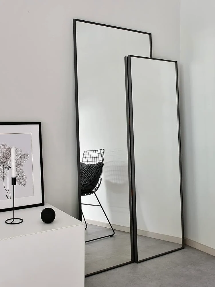 Wandspiegel Alpha eckig schwarz 150x50cm – Bild 3