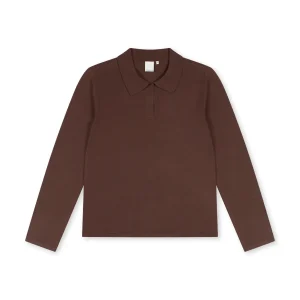 Polopullover Cyton dark brown