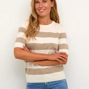 Pullover Lizza KA chinchilla/creme gestreift