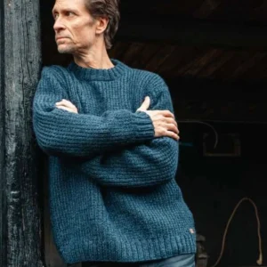 Handstrickpullover Ragnar dark blue