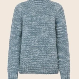 Pullover Butterfly high neck cloudy blue