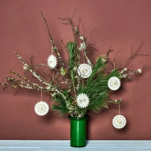 Weihnachtsanhänger HDStelle 6er Set cremeweiß