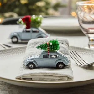 Dekoauto HDMini Xmas car hellblau 8,5cm