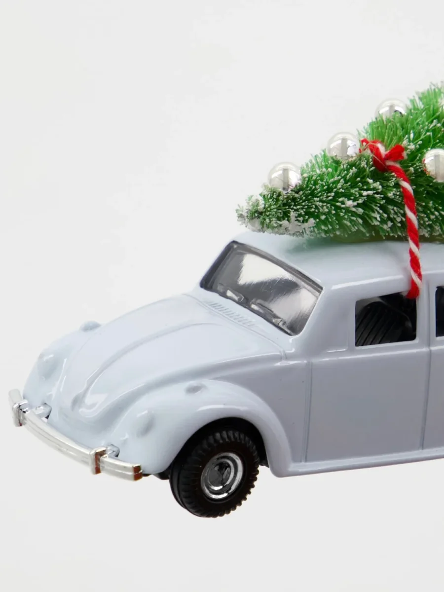 Dekoauto HDMini Xmas car hellblau 8,5cm – Bild 4