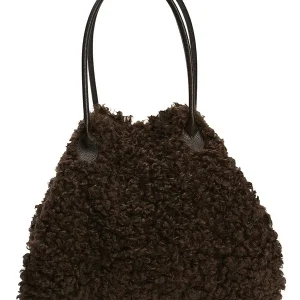 Schultertasche Flora dark brown