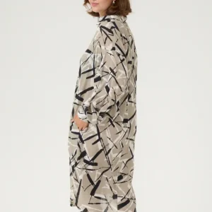 Hemdblusenkleid KAmanilla feather gray/black