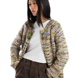 Norweger Strickjacke Sol round neck multi