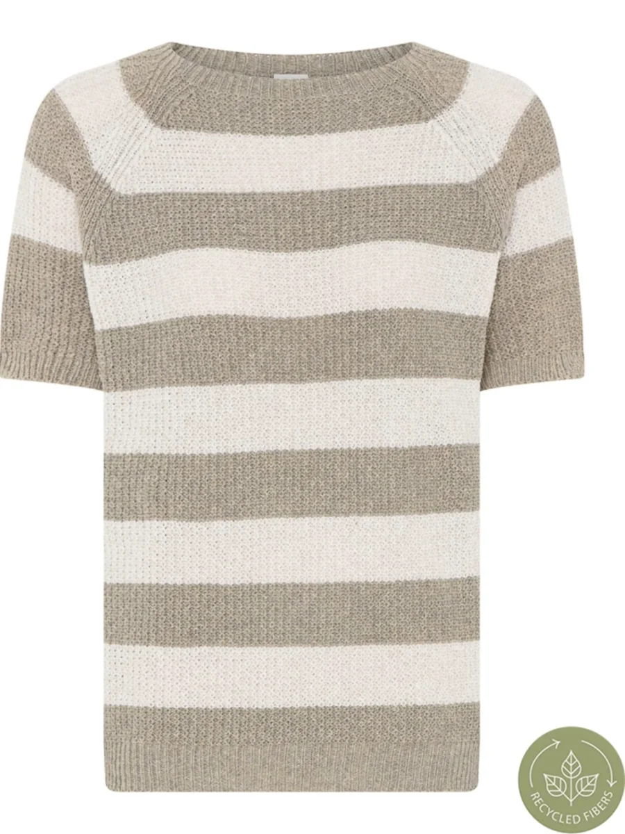 Pullover Kipp TT short sleeve chateaugreige/white stripe