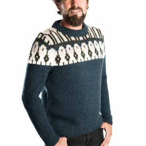 Norweger Pullover Frede petrol