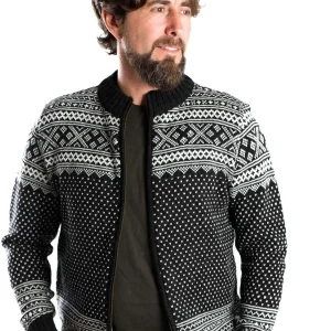 Norweger Strickjacke Arn schwarz
