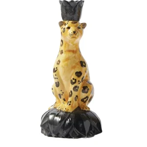 Gepard Kerzenhalter Keramik