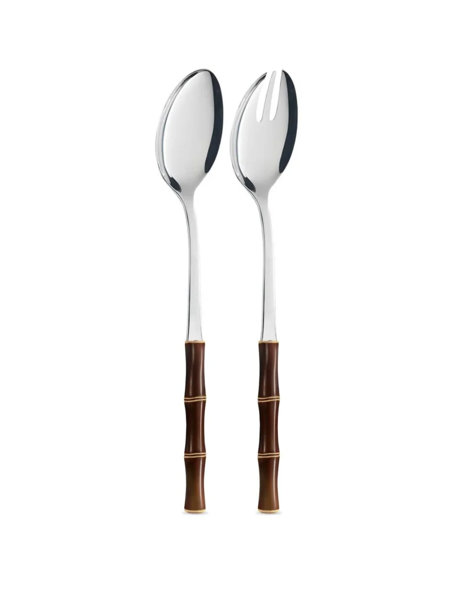 Salatbesteck Bambus Beige, 2-tlg. – Bild 3