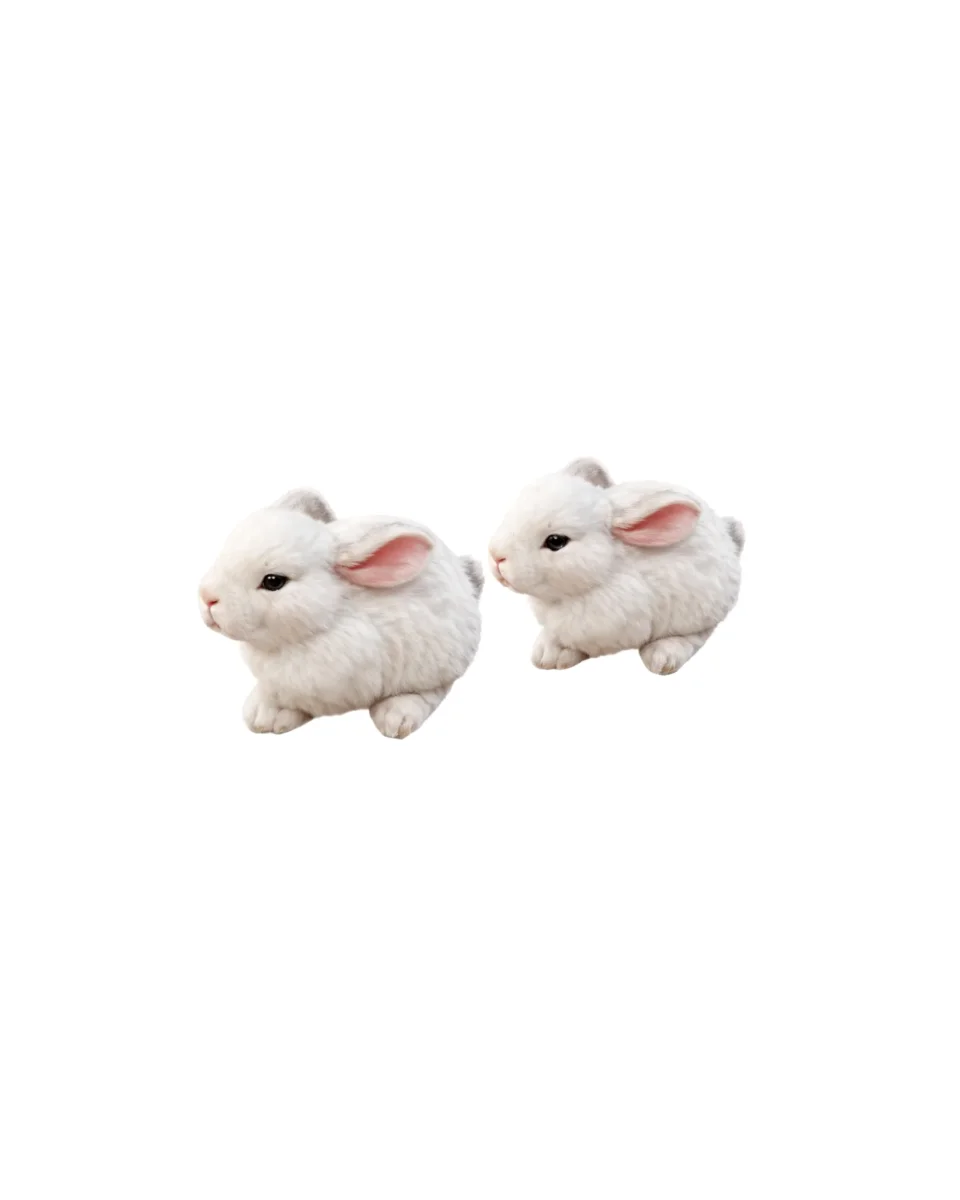 Salz- und Pfefferstreuer Hase Keramik, 2er Set