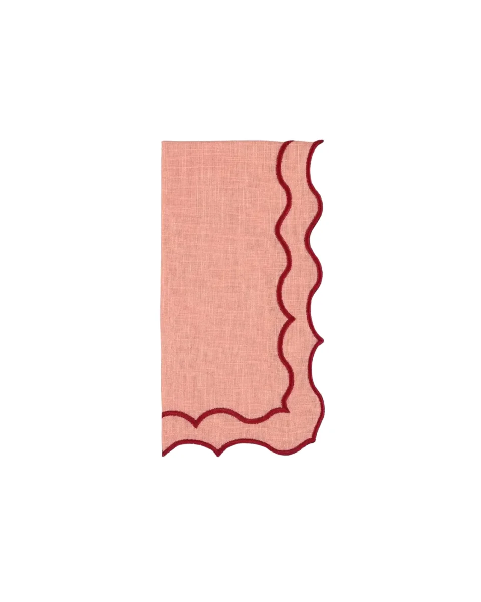 Stoffserviette Rosa-Rot, 2er Set – Bild 2
