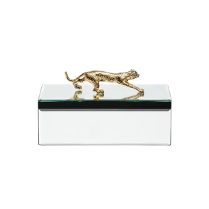 Spiegelbox mit Tiger-Applikation