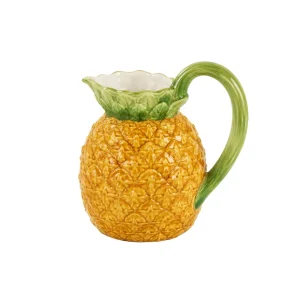 Handbemalter Keramik Krug Ananas