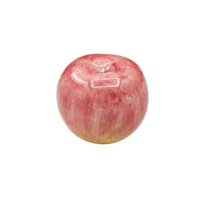 Keramik-Apfel Rot-Gelb