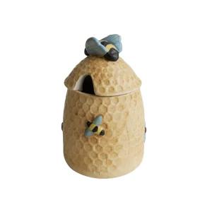 Honigtopf Bienenkorb Handbemalt