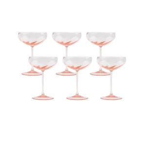 Anna von Lipa Champagnerglas Rosa, 6er Set