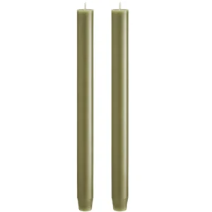 Stabkerzen Olive, 2er Set