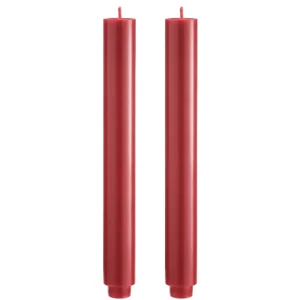 Stabkerzen Burgunder, 2er Set ⌀3cm