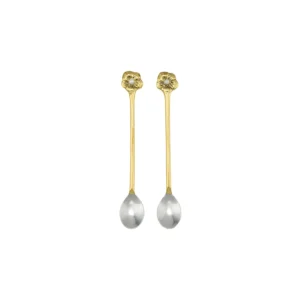 Teelöffel Set mit Blume