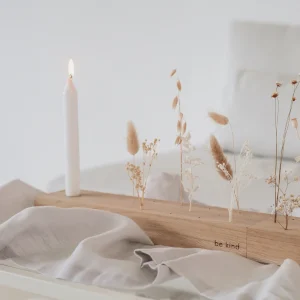 Eulenschnitt Blumen- und Kerzenständer be kind